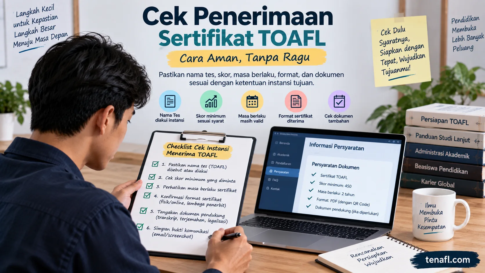 Cara Cek Instansi Menerima Sertifikat TOAFL