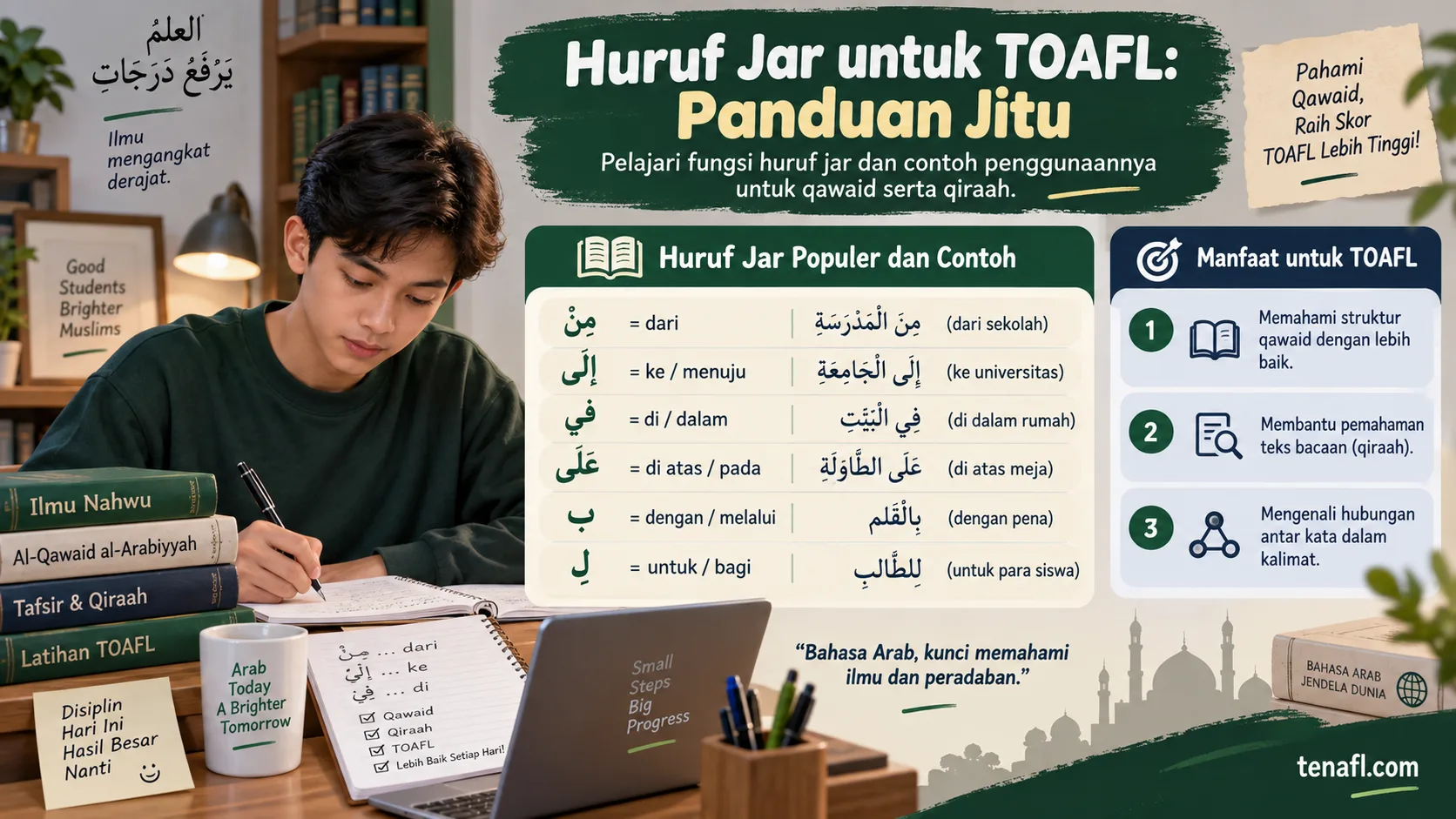 Huruf Jar untuk TOAFL: Panduan Jitu Qawaid dan Qiraah